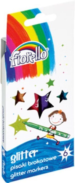 GLITTER PEN GLITTER 6 COLORS FIORELLO GR-118