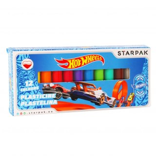 PLASTICIN 12 COLORS HOT WHEELS STARPAK 337501