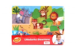 WOODEN ZOO Jigsaw Puzzle 7 Pieces. FOL SMILY PLAY SPW83613AN