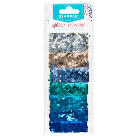 GLITTER LOOSE CANDY 7 COLORS 2G STARPAK 457122