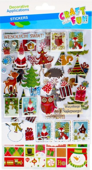 STICKERS CHRISTMAS MIX CRAFT WITH FUN 438606