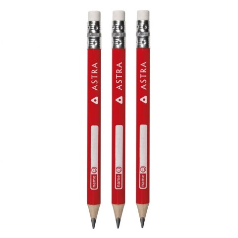 HB PENCIL WITH ERASER TRIANGULAR ASTRA 206119005