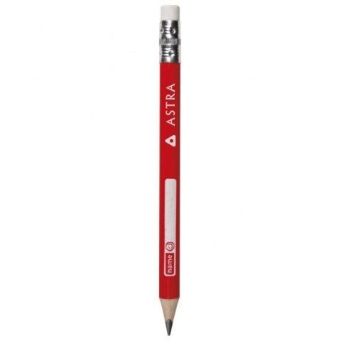 HB PENCIL WITH ERASER TRIANGULAR ASTRA 206119005