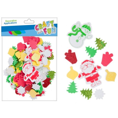 DECORATIVE SELF-ADHESIVE EVA CHRISTMAS MIX CRAFT WITH FUN 463725