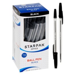 BALL PEN CRISTAL BLACK STARPAK 144362