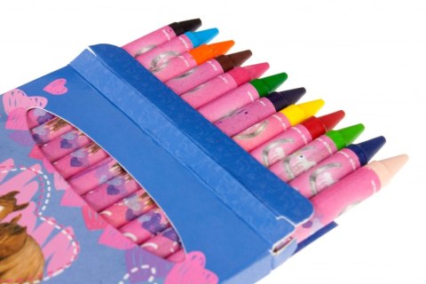 WAX PENCILS 12 COLORS HORSES STARPAK 274530