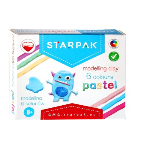 MODELIN 6 COLORS. PASTEL STARPAK 472928