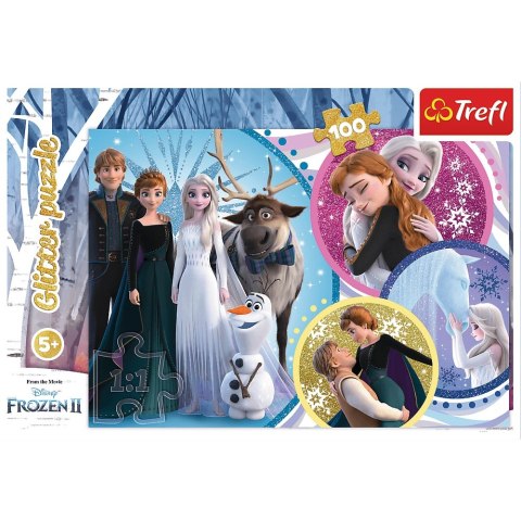 PUZZLE 100 ELEMENTS GLITTER IN THE GLOW OF LOVE TREFL 14817 TR