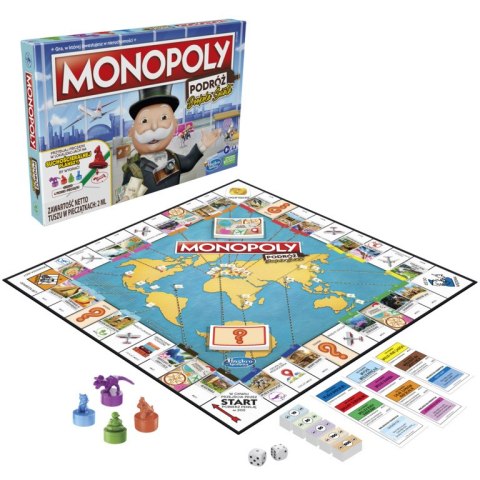 GAME HASBRO MONOPOLY AROUND THE WORLD F4007 PUD6