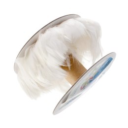 DECORATIVE FEATHERS ON A STRING 10 M WHITE CRAFT WITH FUN 463672