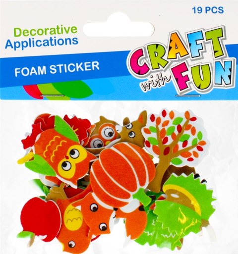FOAM STICKERS FOREST ANIMALS CRAFT WITH FUN 463446