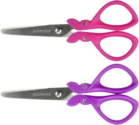 PG Scissors with crystals 13.5CM DISPLAY 12 PCS. FLAMINGO S01142