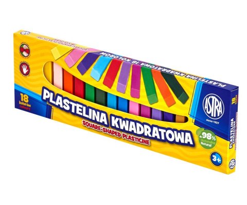 SQUARE PLASTICIN 18 ASTRA COLORS 83814904