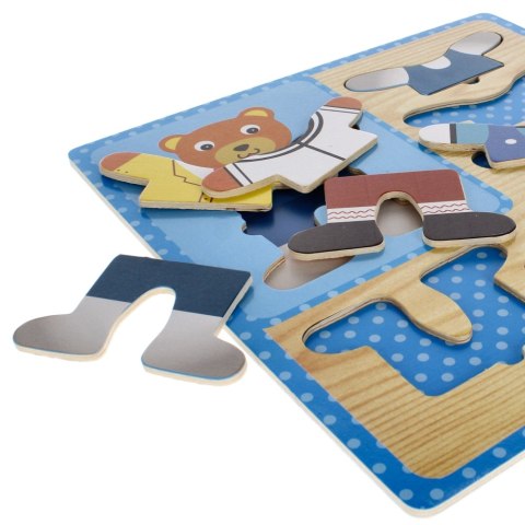 WOODEN PUZZLE 8 ELEMENTS DRESS UP GAME MEGA CREATIVE 459803