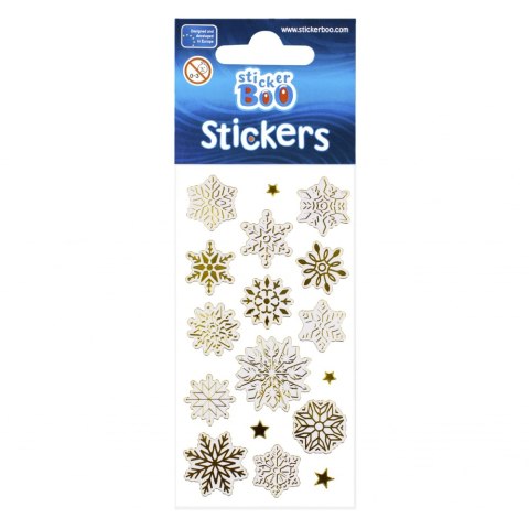 STICKERS 6X18 CM SILVER CHRISTMAS STICKER BOO 478079