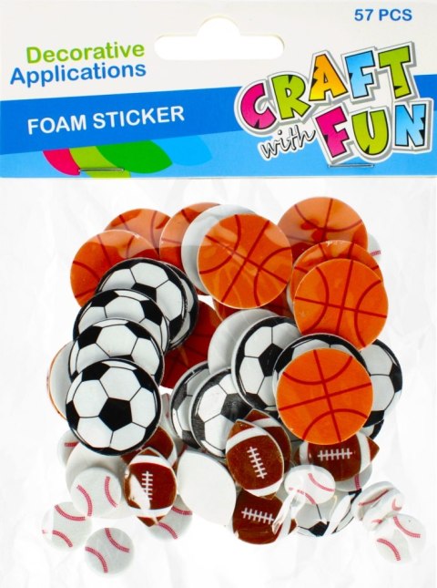 DECORATIVE EVA BALLS SELF-ADHESIVE CRAFT WITH FUN 480998