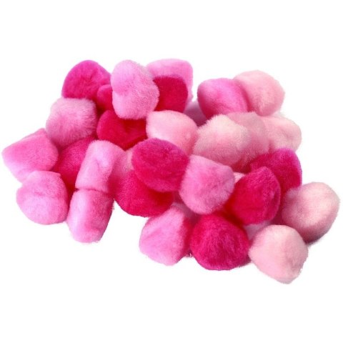 ACRYLIC POMPOMS 25MM PINK 30 PCS. TITANUM CRAFT-FUN SERIES