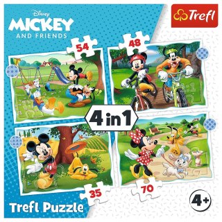 PUZZLE 4IN1 COOL DAY OF MICKY TREFL 34604