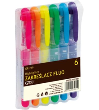 HIGHLIGHTER FLUO 6 COLOR GRAND GR-219 CASE