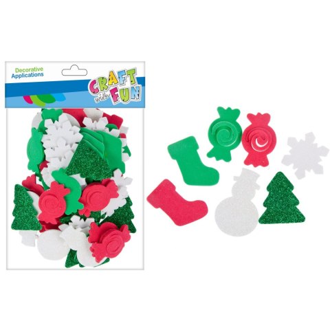 DECORATIVE SELF-ADHESIVE EVA CHRISTMAS MIX CRAFT WITH FUN 463720