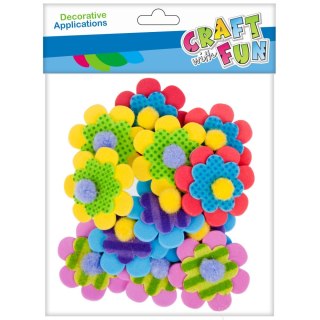 DECORATIVE SELF-ADHESIVE EVA FLOWERS CRAFT WITH FUN 463735