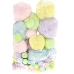 DECORATIVE POMPONS MIX ACRYLIC CRAFT WITH FUN 463471