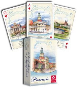 Cartamundi: Playing cards 2x55 cards - Poznan watercolors, bridge set