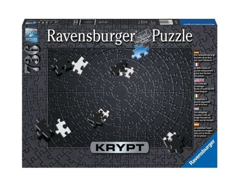Ravensburger: Crypt Puzzle - Black 736pcs.