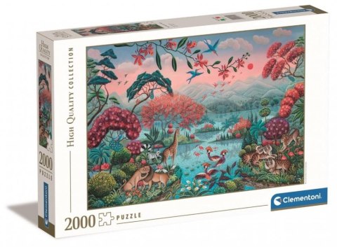Clementoni: Puzzle 2000 pieces. - Hq The Peaceful Jungle