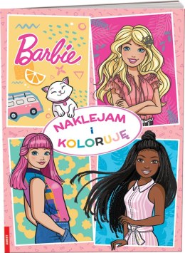 COLORING BOOK A4 BARBIE I STICK AND COLOR AMEET