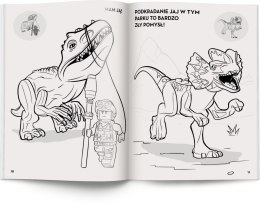 COLORING BOOK A4 LEGO JURASSIC WORLD AMEET STICKERS AMEET