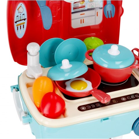 KITCHEN WITH ACCESSORIES 3IN1 IN SUITCASE MEGA CREATIVE 501203