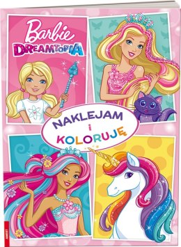 PAINTING BOOK A4 BARBIE DREAM I STICK AND COLOR AMEET