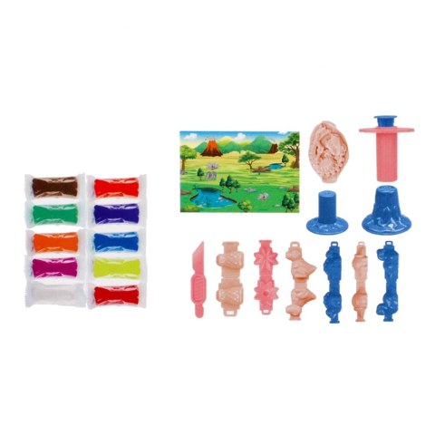 PLASTIC COMPOUND WITH ACCESSORIES DINO MEGA CREATIVE 502469