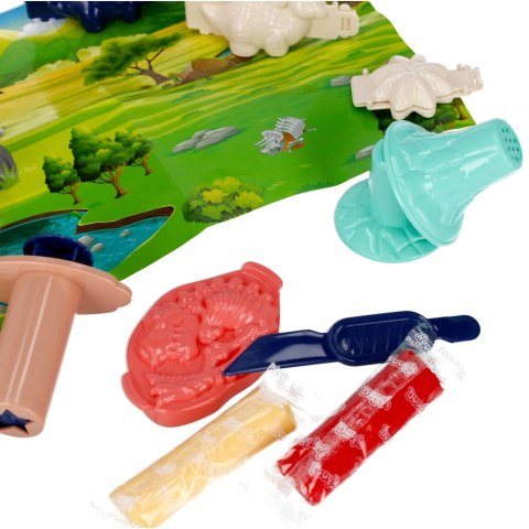 PLASTIC COMPOUND WITH ACCESSORIES DINO MEGA CREATIVE 502469