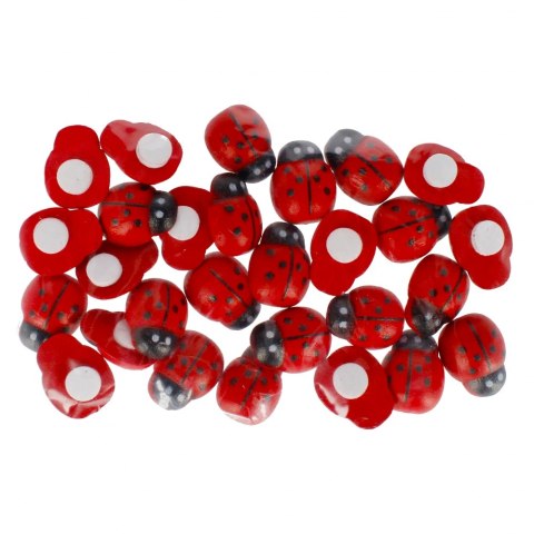 DECORATION DEK DREW LADYBUG 15MM 25PCS CF 12/144 CRAFT WITH FUN