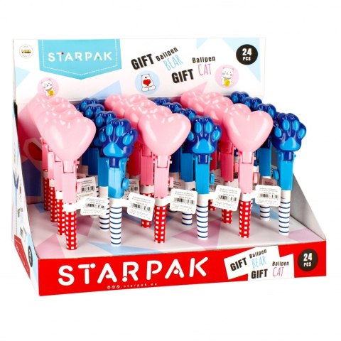 PEN LOCKED GIFT BEAR/HEART STARPAK 491314