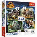 PUZZLE 4IN1 GREAT DINOSAURS TREFL 34607
