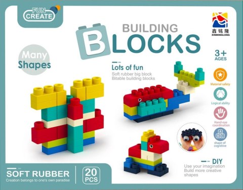 CONSTRUCTION BLOCKS JUNIOR 20EL 28X21X6 MC SOFT B24/48 MEGA CREATIVE