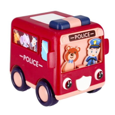 AUTO CARTOON 8CM MC POLICE MIX2 DISP 12/144/288 MEGA CREATIVE