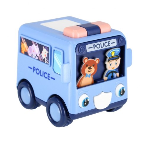 AUTO CARTOON 8CM MC POLICE MIX2 DISP 12/144/288 MEGA CREATIVE