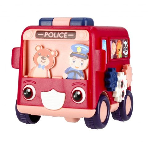 AUTO CARTOON 8CM MC POLICE MIX2 DISP 12/144/288 MEGA CREATIVE