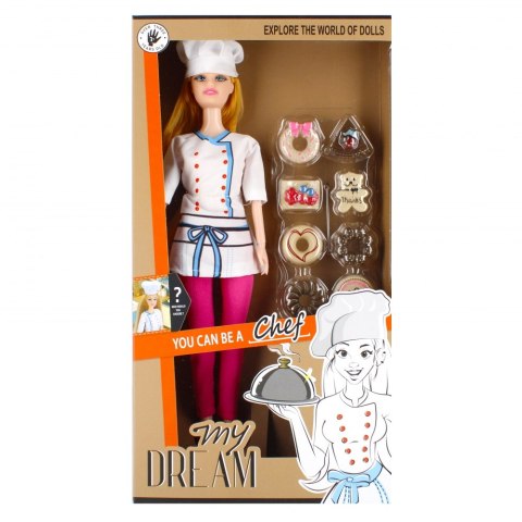 DOLL 29CM AKC 17X32X5 MC PROFESSION MIX4 DISP6/48/96 MEGA CREATIVE