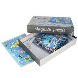 EDUCATIONAL GAME MAGNETIC PUZZLE WORLD MAP MEGA CREATIVE 502398
