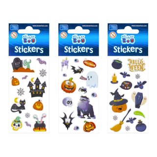 STICKERS 7X18 CM HALLOWEEN STICKER BOO 498839 STICKERBOO-STICKERS