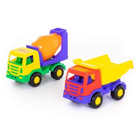 TRUCK 29 CM MIRAZ CONCRETE MIXER GRID WADER POLESIE 9806 WADP POLESIE