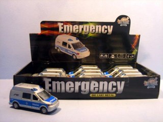 AUTO POLICE VAN METAL WITH SOUND 14CM HIPO HKG029 HIPO