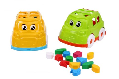 EDUCATIONAL BUS FUN SORTER BLOCKS SHAPES 24X16X16 GRID MAKSIK