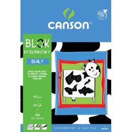 DRAWING PADDLE A4 90G 20 SHEETS BLUE SERIES WHITE CANSON 100302694 CANSON