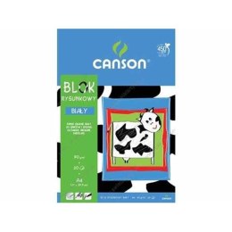 DRAWING PADDLE A4 90G 20 SHEETS BLUE SERIES WHITE CANSON 100302694 CANSON
